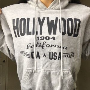Hollywood 1904 California grey hoodie